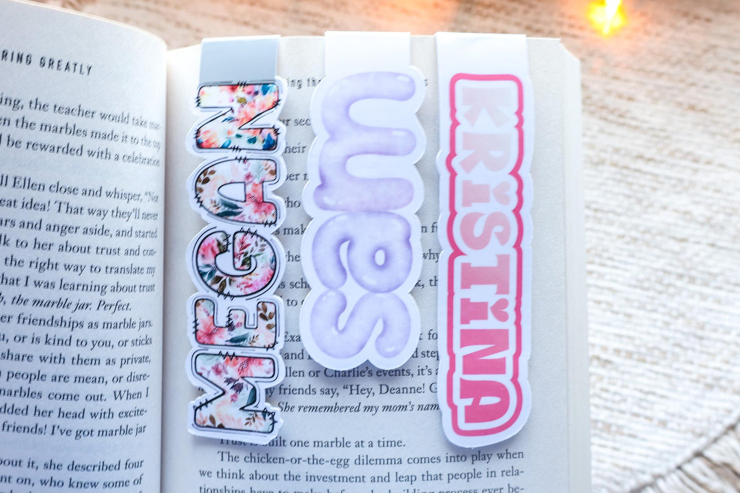 Personalized Magnetic Bookmark